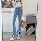 High-waist Slim-fit Boot Cut Jeans