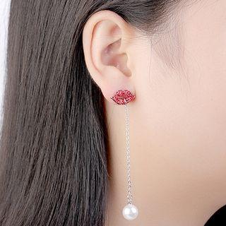 Lips Non Matching Earring