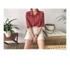 Buttoned Collar Top