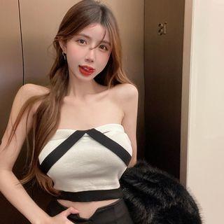 Strappy Tube Top White - One Size