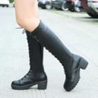 Low-heel Platform Tall Boots