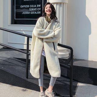 Fleece Zipped Long Coat