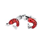 Fashionable Personality Lobster Cufflinks Silver - One Size