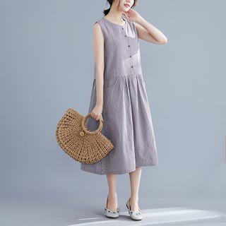 Retro Plaid Tank Top Dress