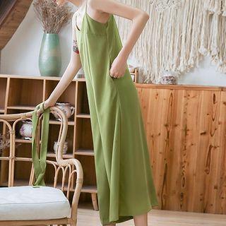 Spaghetti Strap Plain Jumpsuit