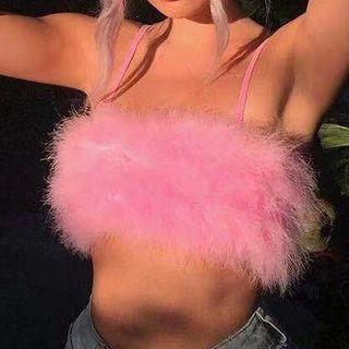Furry Cropped Top