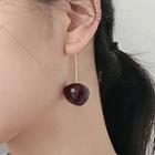 Alloy Cherry Dangle Earring Cherries - 1 Pair - One Size