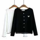 Butterfly Embroidery Cardigan