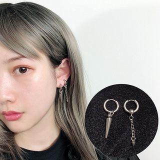Stainless Steel Cone Dangle Earring