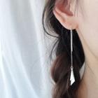 Sterling Silver Geometric Hook Earrings