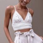 Crop Lace Camisole Top