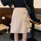 Ribbon Bow Mini Skirt
