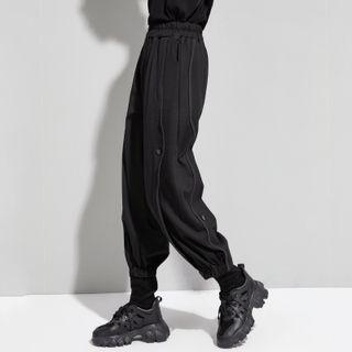 Buttoned Side Harem Pants