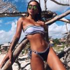 Patterned Strapless Bikini