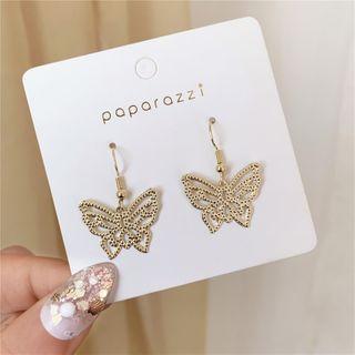 Butterfly Earring 1 Pair - Hook Earrings - One Size