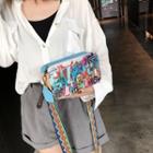 Wide Strap Printed Shoulder Bag