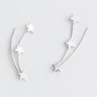 925 Sterling Silver Star Earring S925 - As Shown In Figure - One Size
