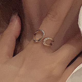 Geometry Open Ring Gold - One Size