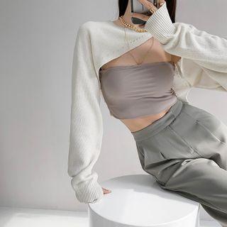 Asymmetrical Knit Cape Top
