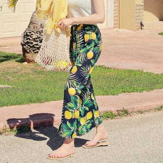 Vacation Look Foliage Wide Pants