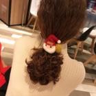 Chenille Christmas Santa Hair Tie