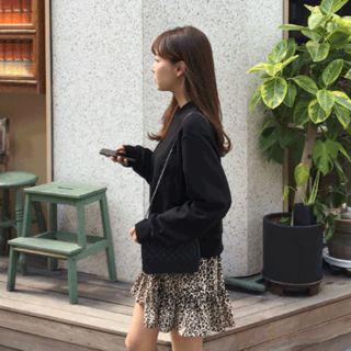 Loose-fit Cotton Pullover Black - One Size