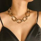 Alloy Chunky Chain Necklace