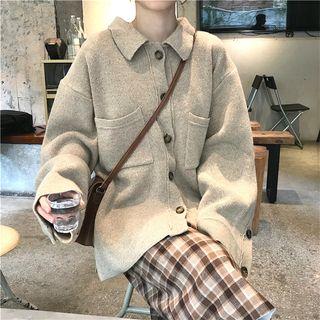Pocket Front Knit Top As Shown In Figure - One Size