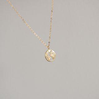 Alloy Globe Pendant Necklace As Shown In Figure - One Size