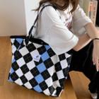 Argyle Canvas Tote Bag / Shoulder Bag / Pouch / Crossbody Bag / Lunchbox Bag