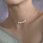 Lettering Sterling Silver Choker