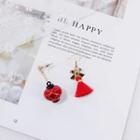 Lantern & Tassel Drop Non-matching Earring