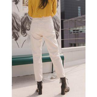 Band-side Cotton Baggy Pants