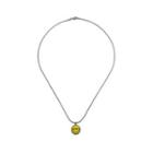 Smile Necklace Silver & Yellow - 60cm
