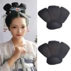 Traditional Chinese Hair Bun 3393a - Black - One Size