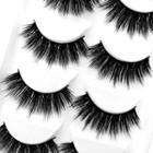 False Eyelashes (5 Pairs) 5 Pairs - Black - One Size