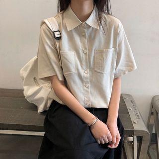 Short-sleeve Shirt Off White - One Size