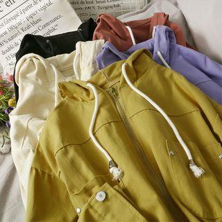 Hooded Crop Jacket In 5 Colors
