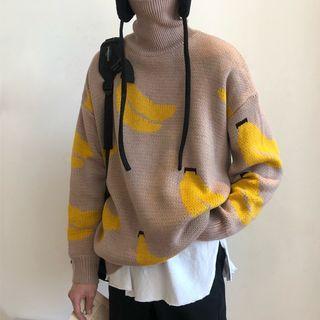 Turtleneck Banana Sweater