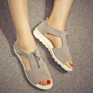 Zip Sandals