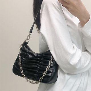 Shirred Shoulder Bag / Chain / Crossbody Strap / Set