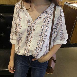 Loose-fit V-neck Blouse