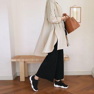 Flared-back Light Zip Jacket