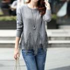 Fringe Knit Pullover