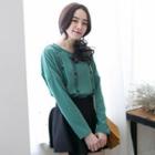 Long-sleeve Embroidered Top
