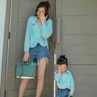 Family Matching Open Front Light Blouse