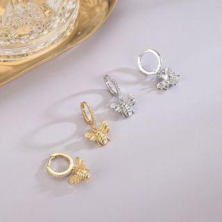 Bee Dangle Hoop Earring