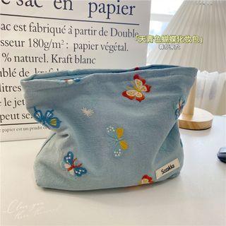 Embroidered Purse Blue - One Size