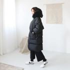 Faux Fur-trim Hooded Padded Parka
