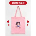 Peko Cinema Milky Peko Zzang Print Canvas Shopper Bag Pink - One Size